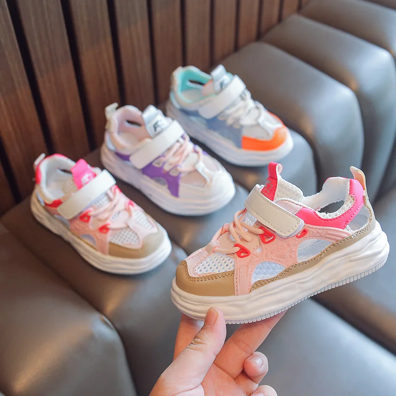 

Kids Shoes Baby Sneaker Summer Casual Shoes Breathable Anti-slip Soft Rubber Bottom Children Girls Boys Fashion Sports Shoes