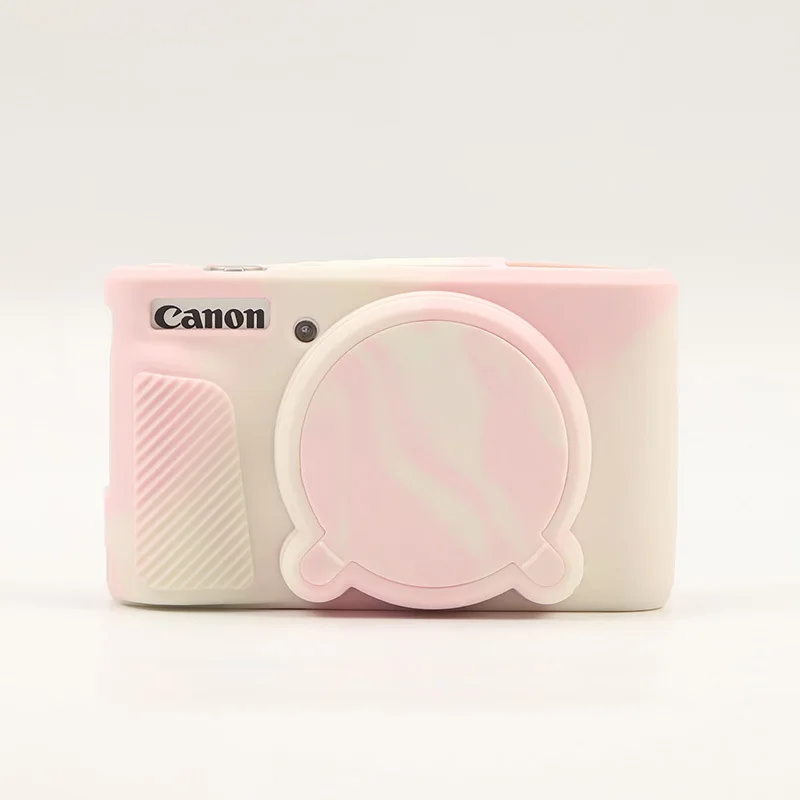 Soft Silicone Protective Camera Case with Removable Lens Cover