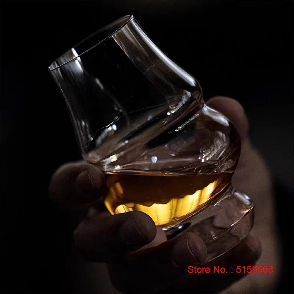 Professional Crystal Brandy Snifter Whiskey Tasting Glasses Double Belly Body Sommelier Used Copita Nosing Wine Smell Tumbler