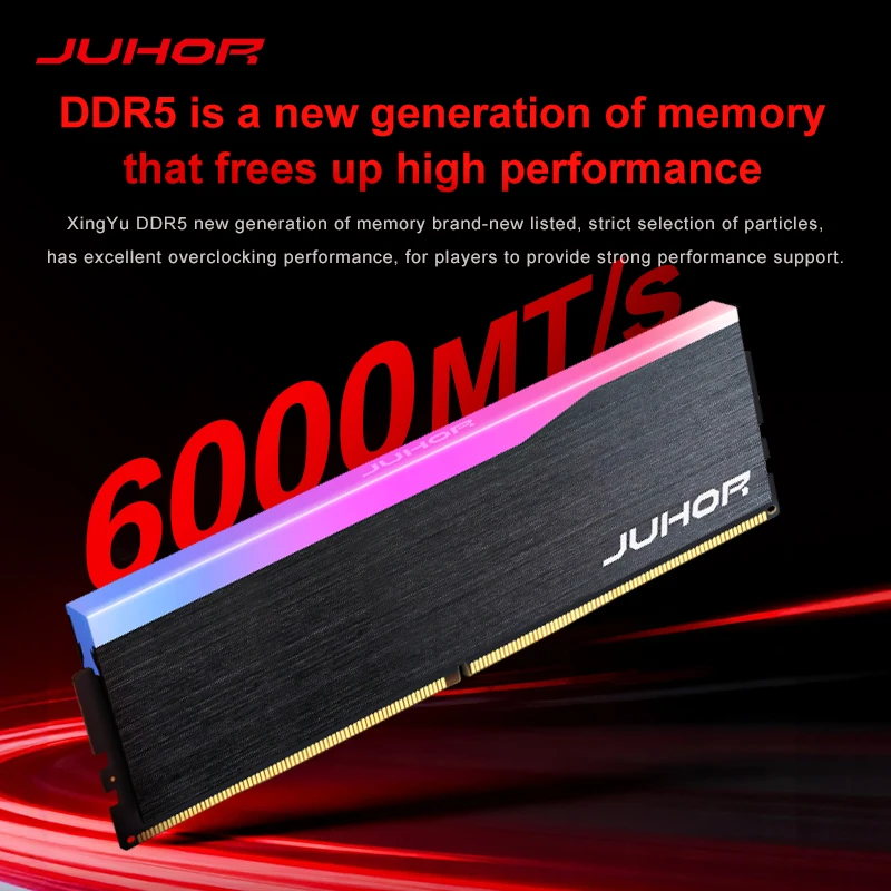 JUHOR DDR5 16GBx2 6000MHz 6400MHz RGB DDR5 32GB DIMM デスクトップ