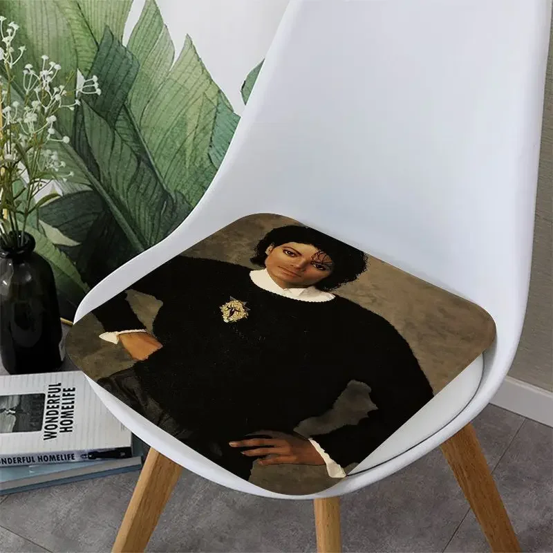 Singers Michael Jackson Nordic Printing Seat Pad Household Cushion Soft Plush Chair Mat Winter Office Bar Chair Mat Pad 3