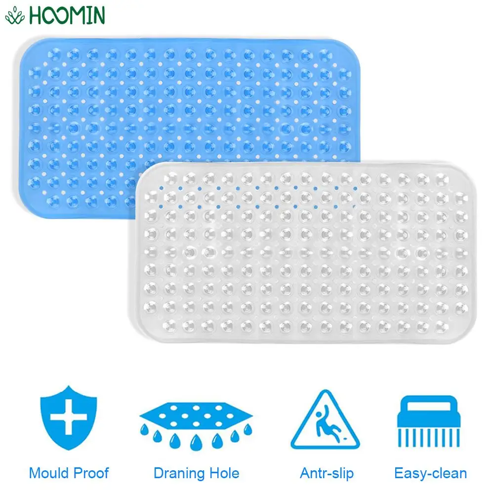 Bathroom Carpets Suction Cup Drain Hole Nonslip Bath Tub Mats Toilet