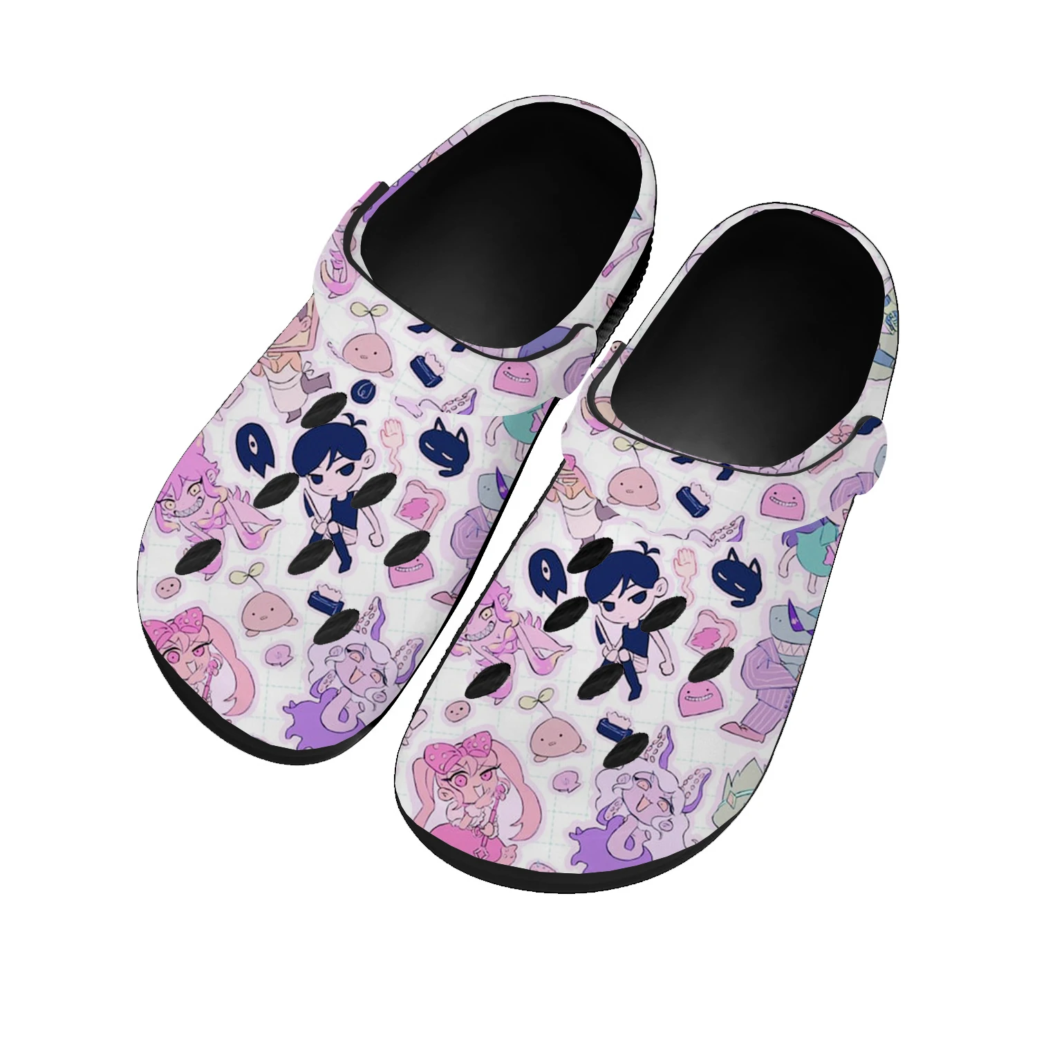 

Omori Home Clogs Cartoon Game Mens Womens Youth Boys Girls Sandals Shoes Garden Fashion Bespoke Custom Shoes Beach Hole Slippers