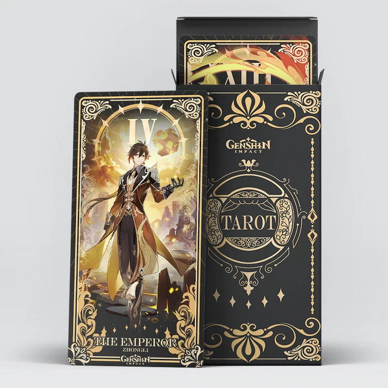 22Pcs Game Game Genshin Impact Tarot Card Yae Miko Raiden Shogun Kaedehara Kazuha Playing Card Cosplay Props Anime Tarot Card Ch 2