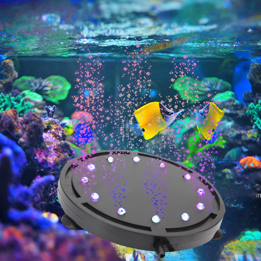 Aquarium Light Aquarium Lamp Fish Tank Landscaping Decoration 10.5cm/12.5cm EU Plug LED Diving Light