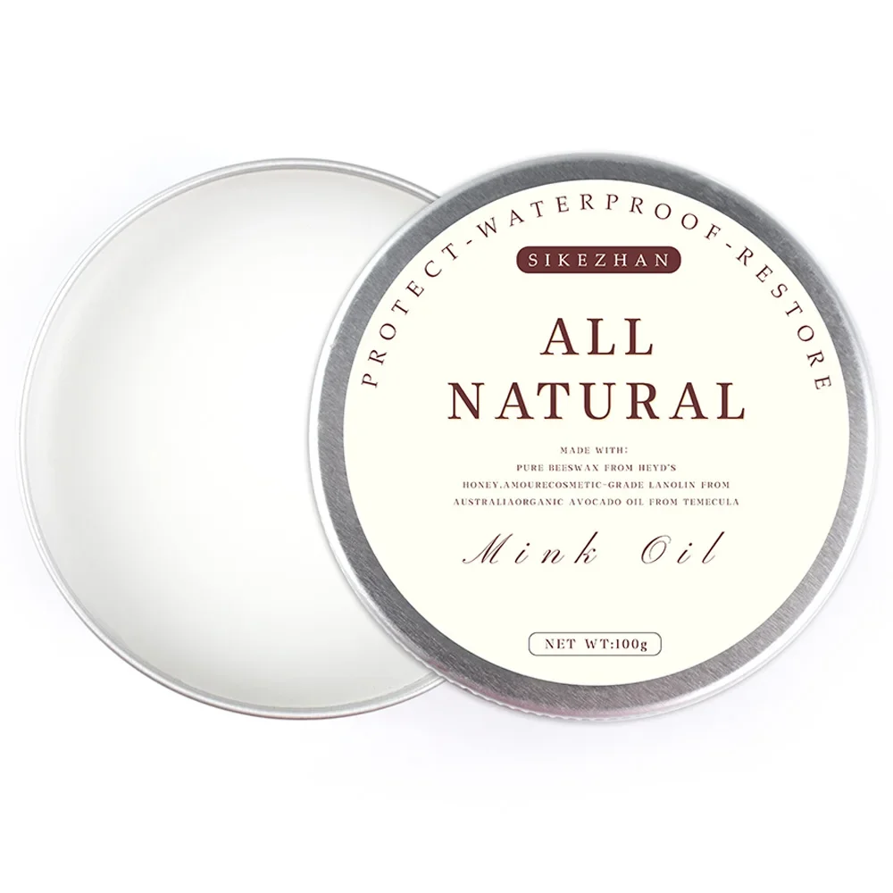 Leather Cleaner Shoe Cleaning Cream Mink Oil Cream For Leather Shoes Bags Leather Care Cream Maintenance Leathercraft leather/plastic/rubber care