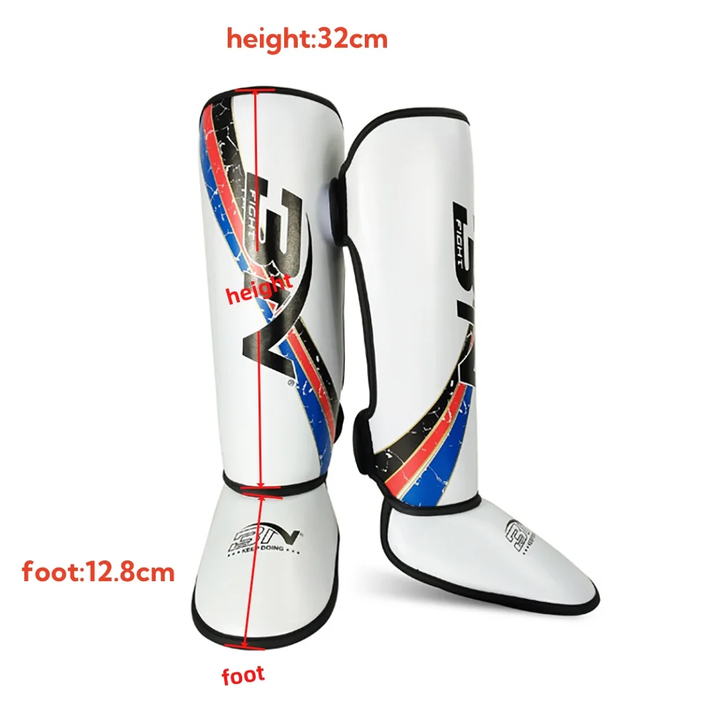 BN Kids Ankle Support Leg Kickboxing Muay Thai Shin Guards Boxing MMA Karate Legs Protector Fight Training Equipment DEO