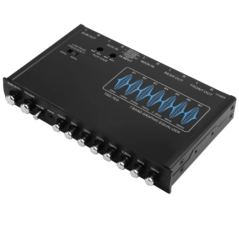 T69C-7-Band-Car-Equalizer-Audio-EQ-Tuning-Crossover-Amplifier-Parametric-Car-Preamplifier-Audio-Equalizer-+-12Db