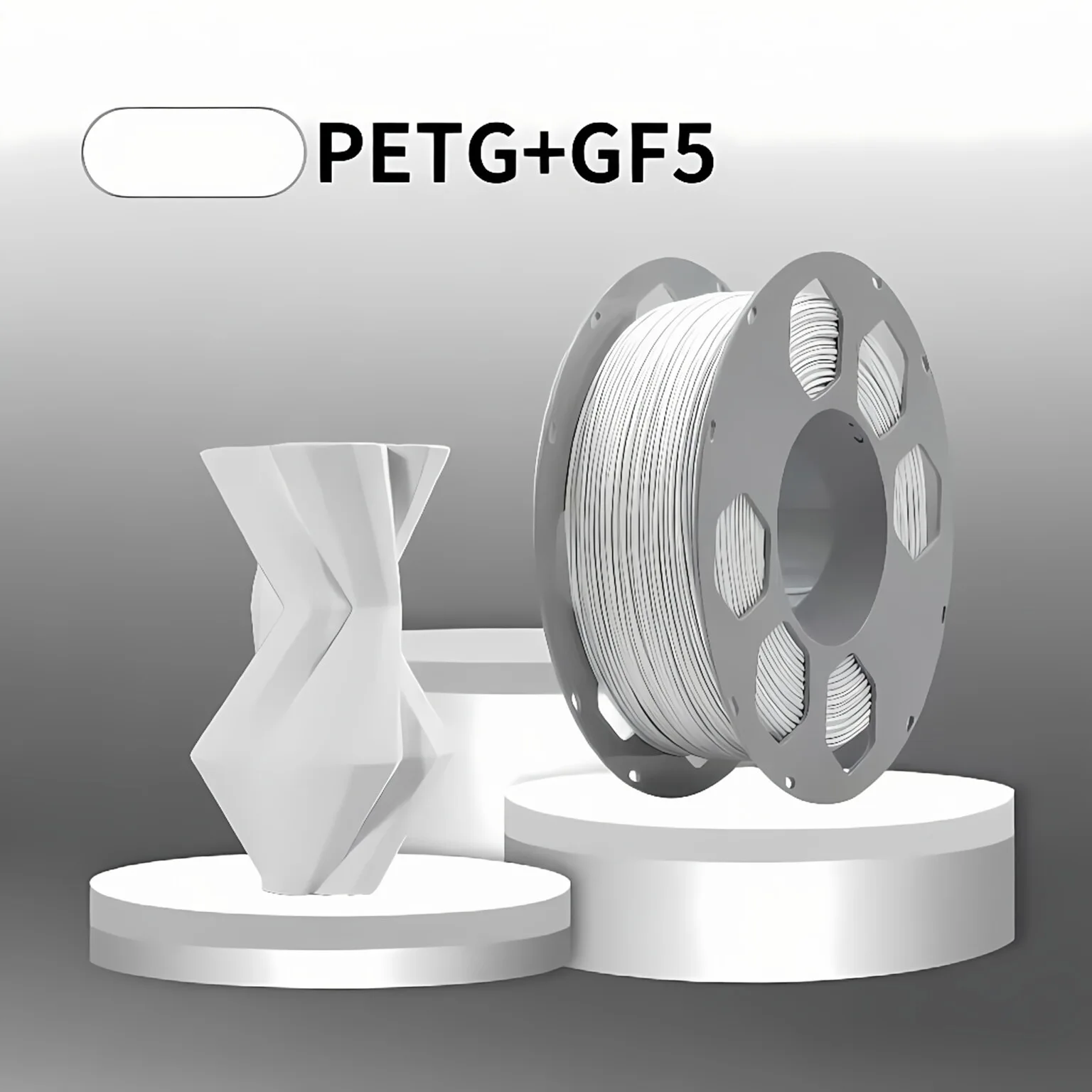 고속 PETG GF 필라멘트 1.75mm (밤부랩 프린터용), 유리섬유 강화 3D 프린팅 재료, 강력하고 내구성 있음