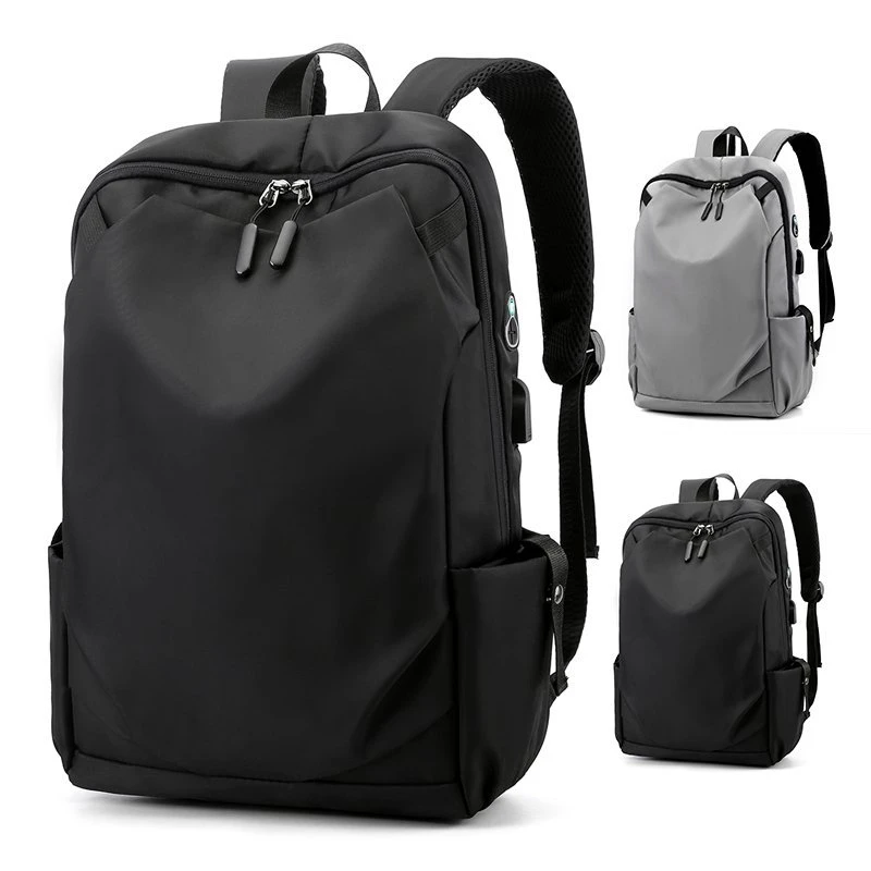 1020-7001dc.jpg Waterproof Nylon Backpacks USB Charging Laptop Backpack Large Capacity Rucksack for Books Travel