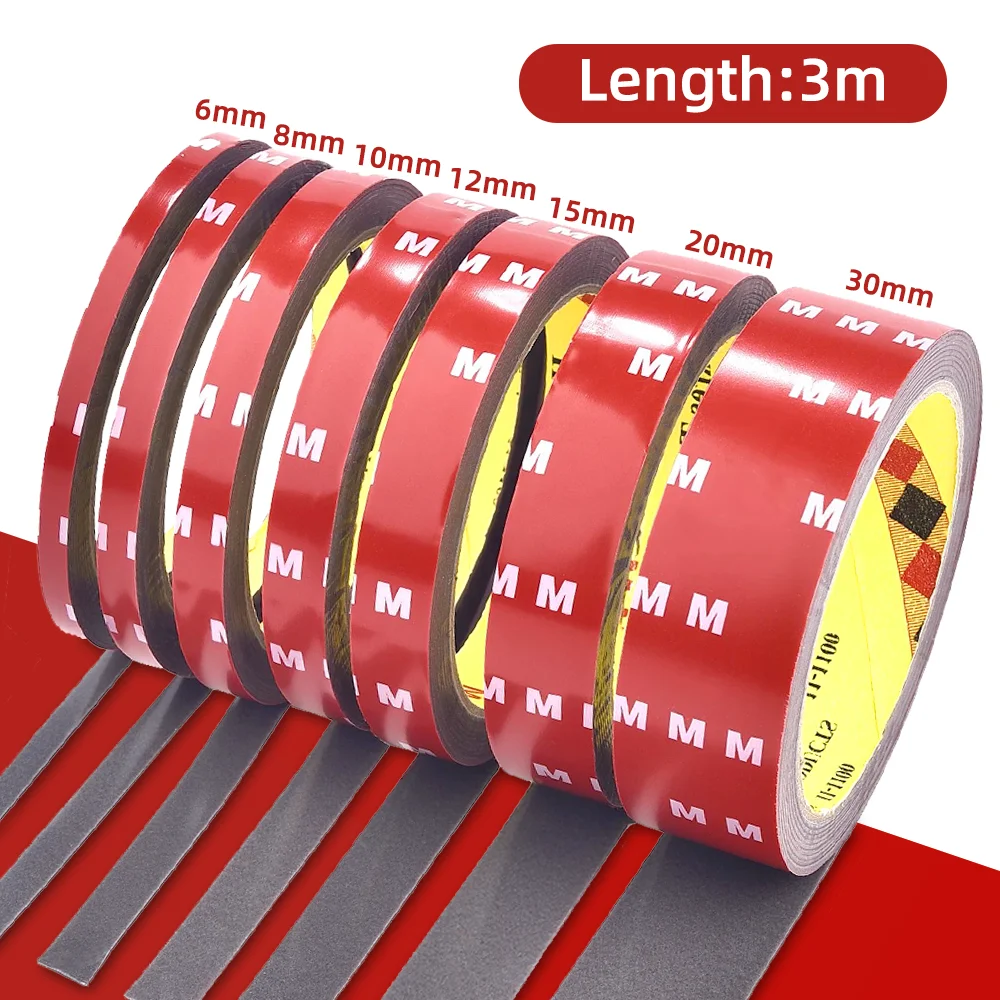 Extra Strong Double-Sided Adhesive Tape - 300CM Long, 0.4mm Thick