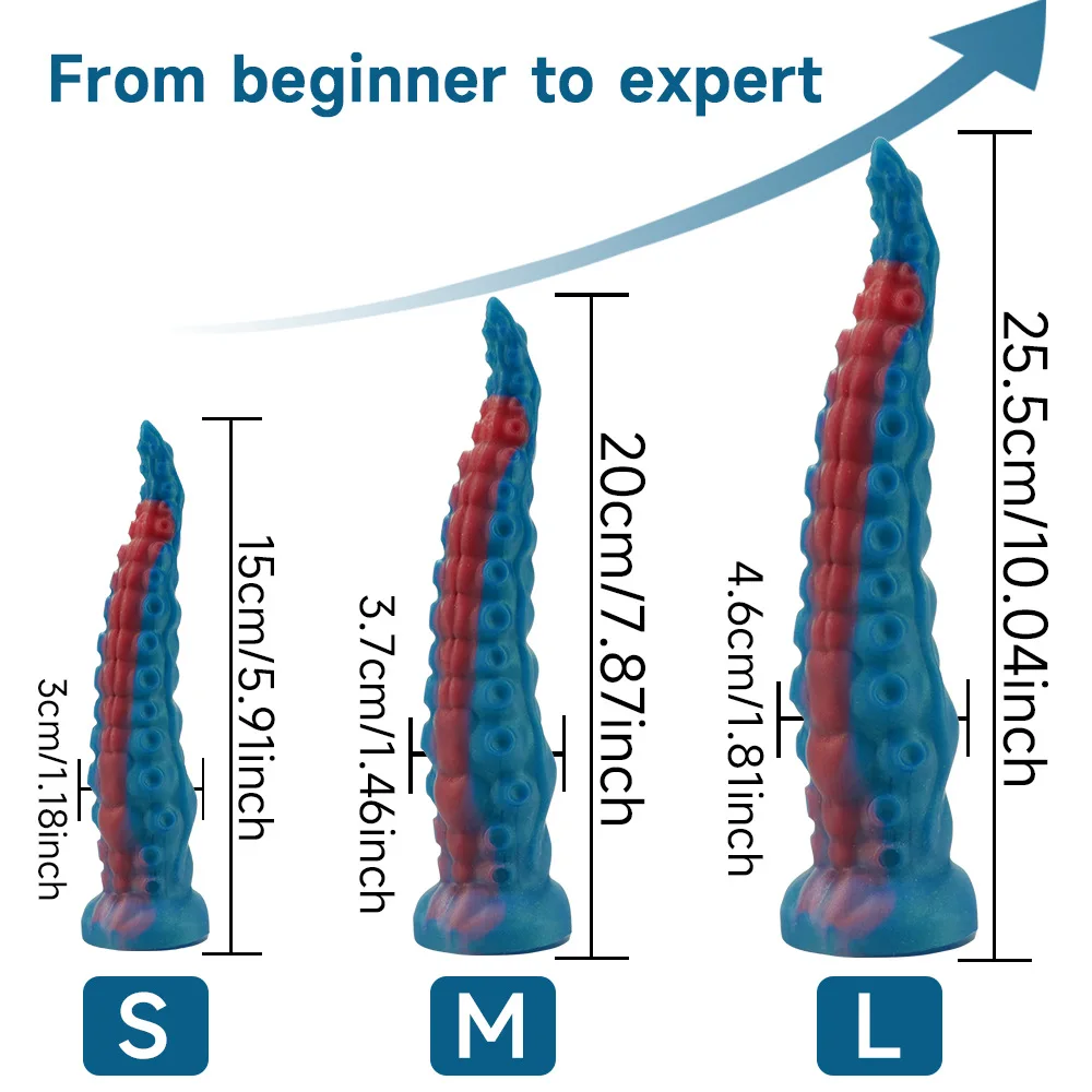 Space Octopus Shaped Silicone Anal Plug With Extra Long Tentacles Anal Whip In The Backyard SM Unisex Adult Product Sex Games_voghion.com