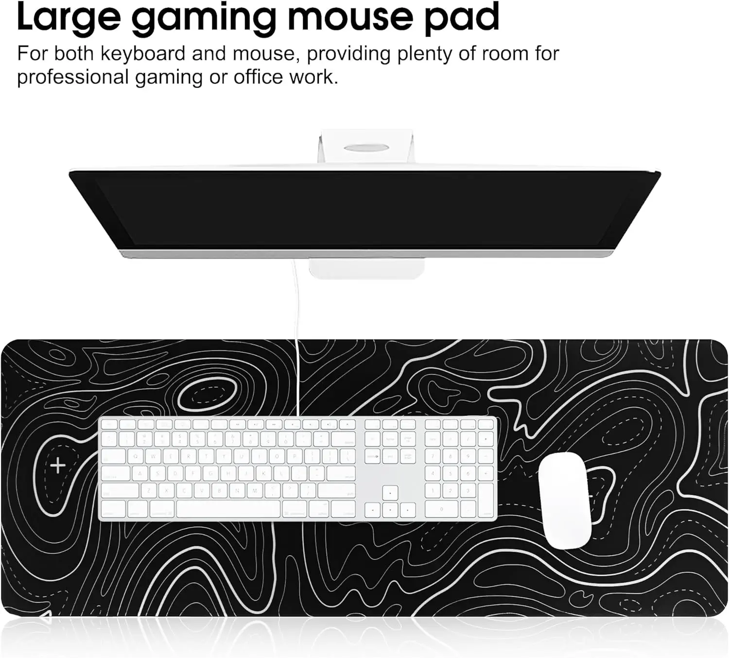 Dual-Pack Mouse Mat - Soft Surface Anti-Slip Desk Pad for Home, Office, and Gaming Use