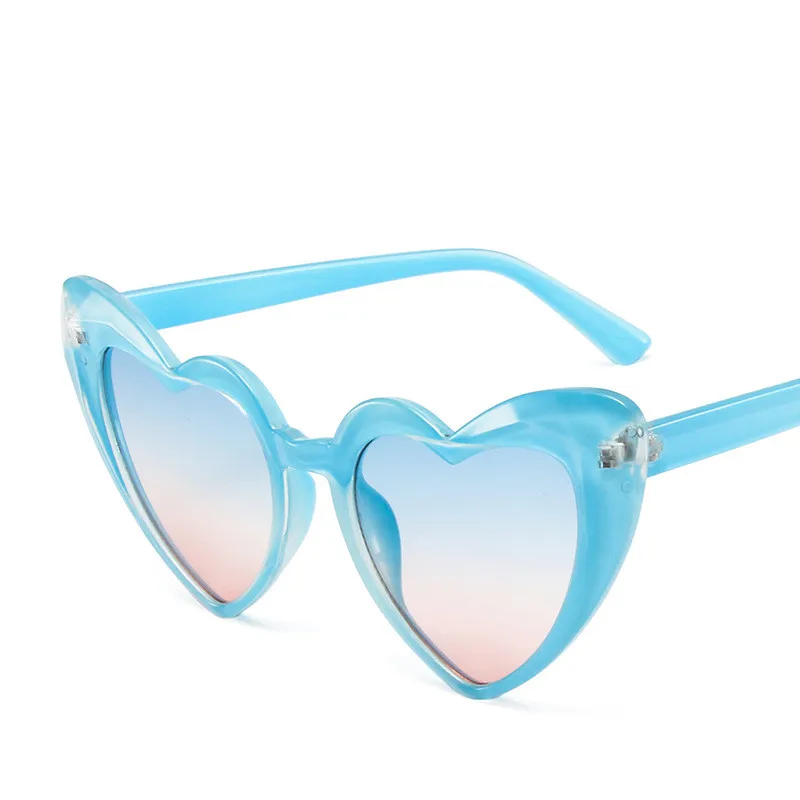 

Женские солнцезащитные очки в форме сердца, модные солнцезащитные очки с защитой UV400, летние пляжные очки, винтажные очки