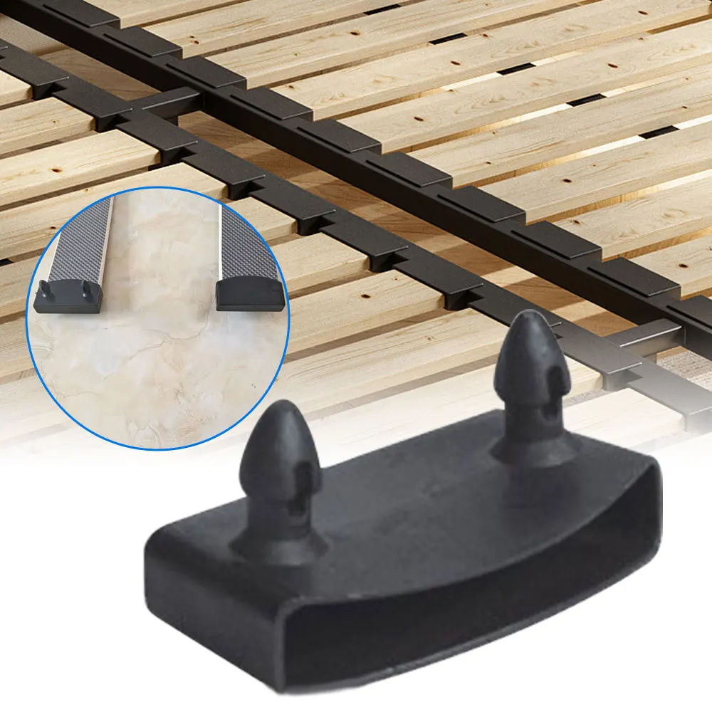 Bed Slats Connectors 10Pcs Black Plastic End Caps