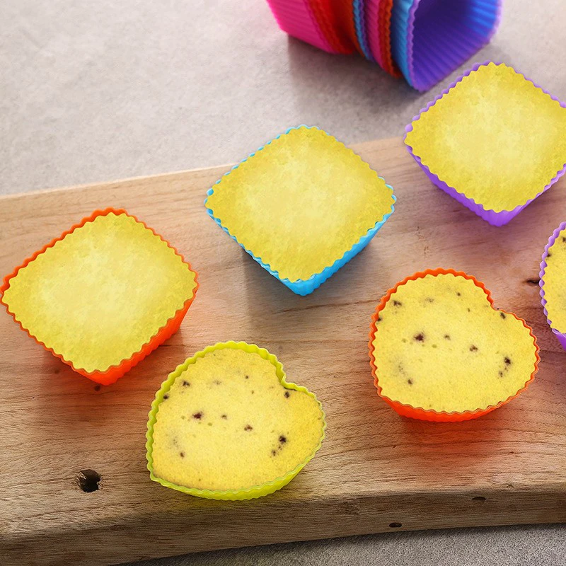 Bento Divider Cup 3Pcs Easy Clean Mould Reusable Cake Mold Dessert Sushi Separate Storage Accessories Food Lunch Box Liner