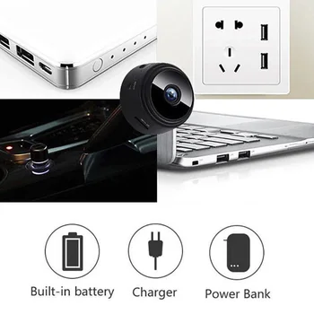 1Pc Security Monitoring Camera WiFi Mini Camera Wireless Video Recorder Smart Intelligent Home Supplies 1