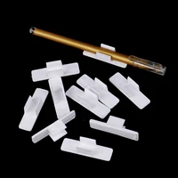 10pcs Self Adhesive Pen Holder Pencil Clip  Desktop Fixed Pen Case Office School Supplies 1