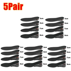Adjustable Air Cushion Height Increase Insoles - 5CM (Black - 5Pair)