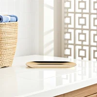 3 Pcs Stainless Steel Tray Bathroom Storage Trinket Make up Decorative Trays Vanity 2