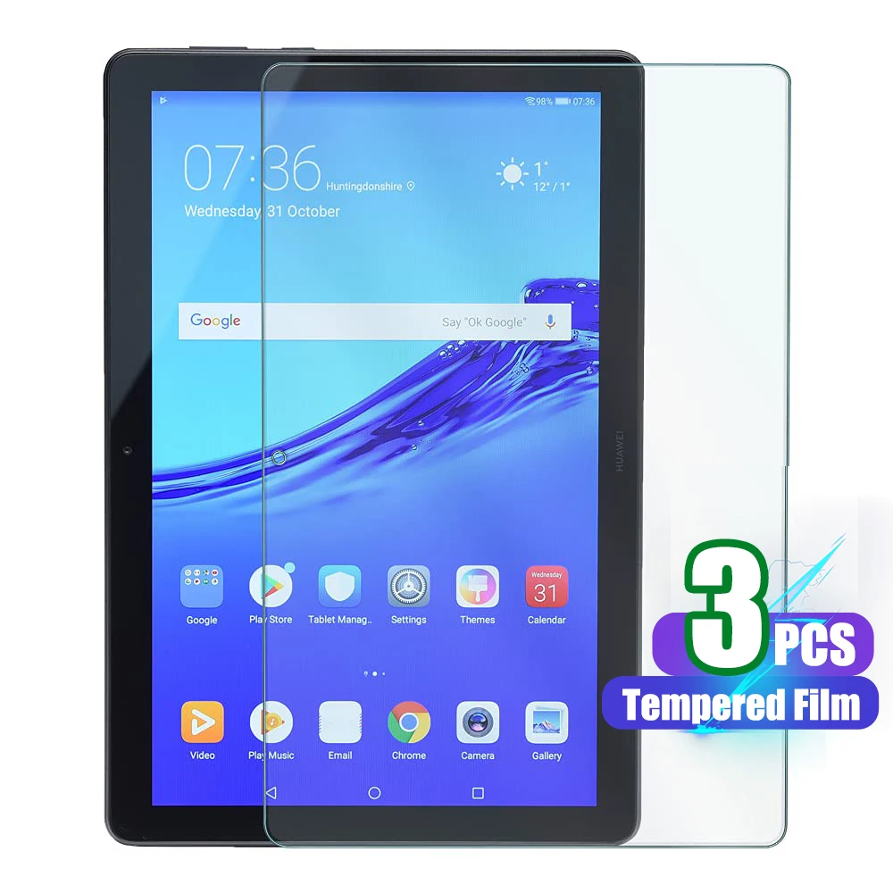 

Tempered Glass for Huawei MediaPad T5 10.1" Screen Protector 2018 Tablet Film Scratch Resistant 9H Hardness