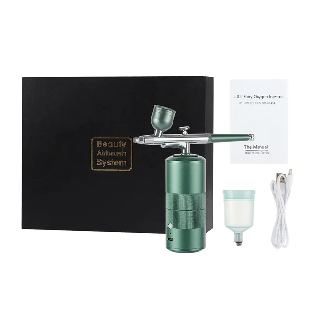 Kit Aerografo Portatile Senza Fili - Compressore Ricaricabile Per Decorazioni, Rosa - Foto 8