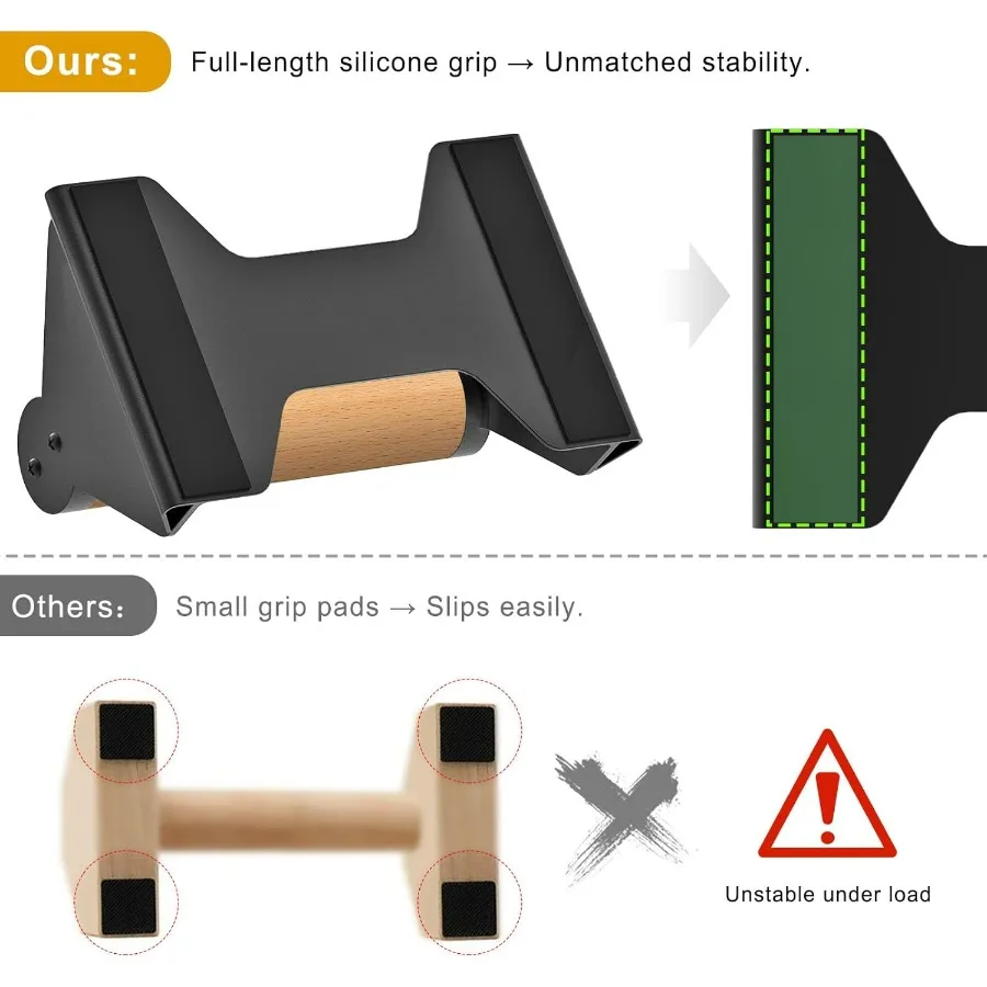 Push Up Bars, Pushup Stands, Anti-Slip Soft Plastic Push Up Handles, Bottom Anti-Slip Pad, Strength Training Equipment, Perfect