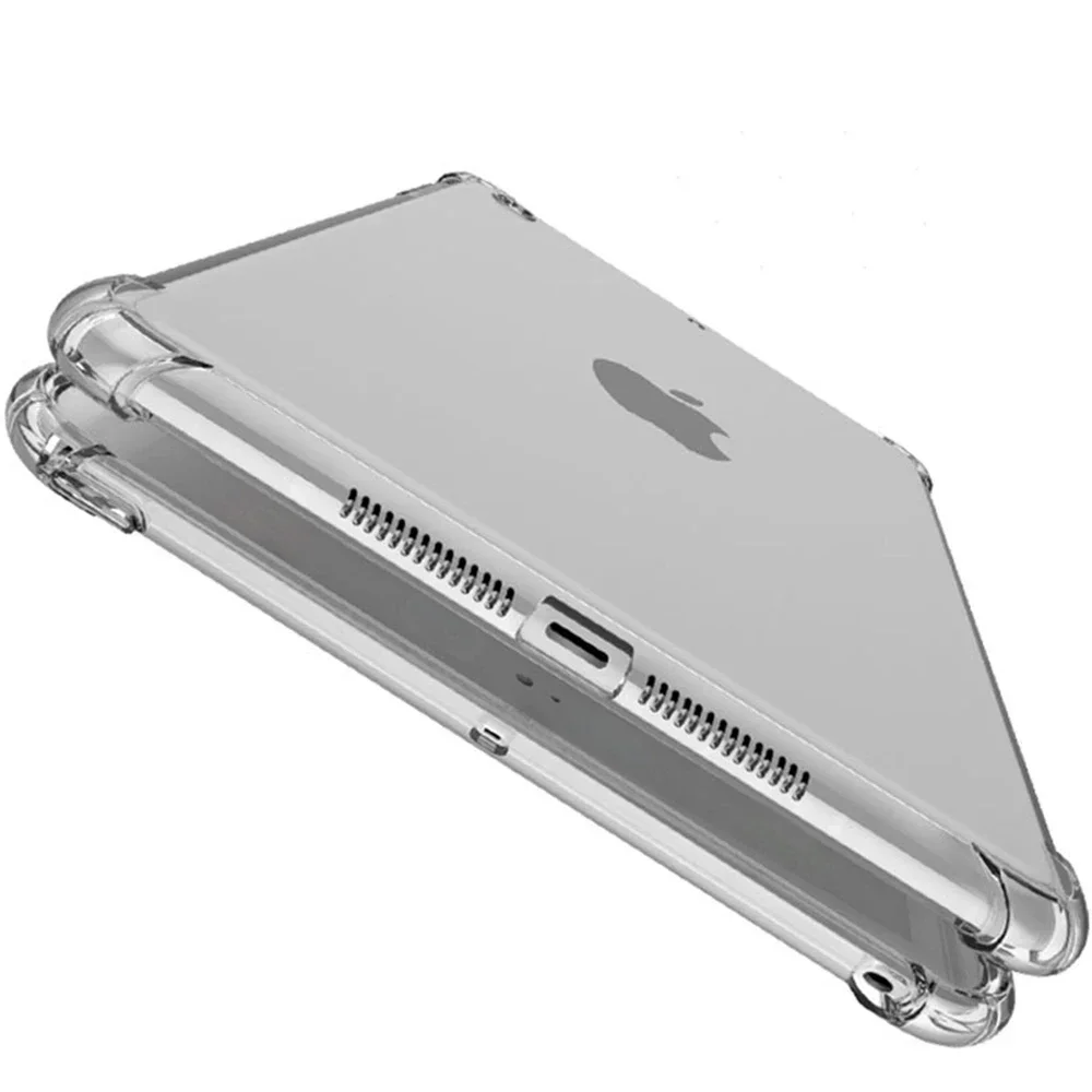 Shockproof Silicone iPad Case For Apple iPad 9.7 10.2 10.9 2th-10th Generation Flexible Transparent