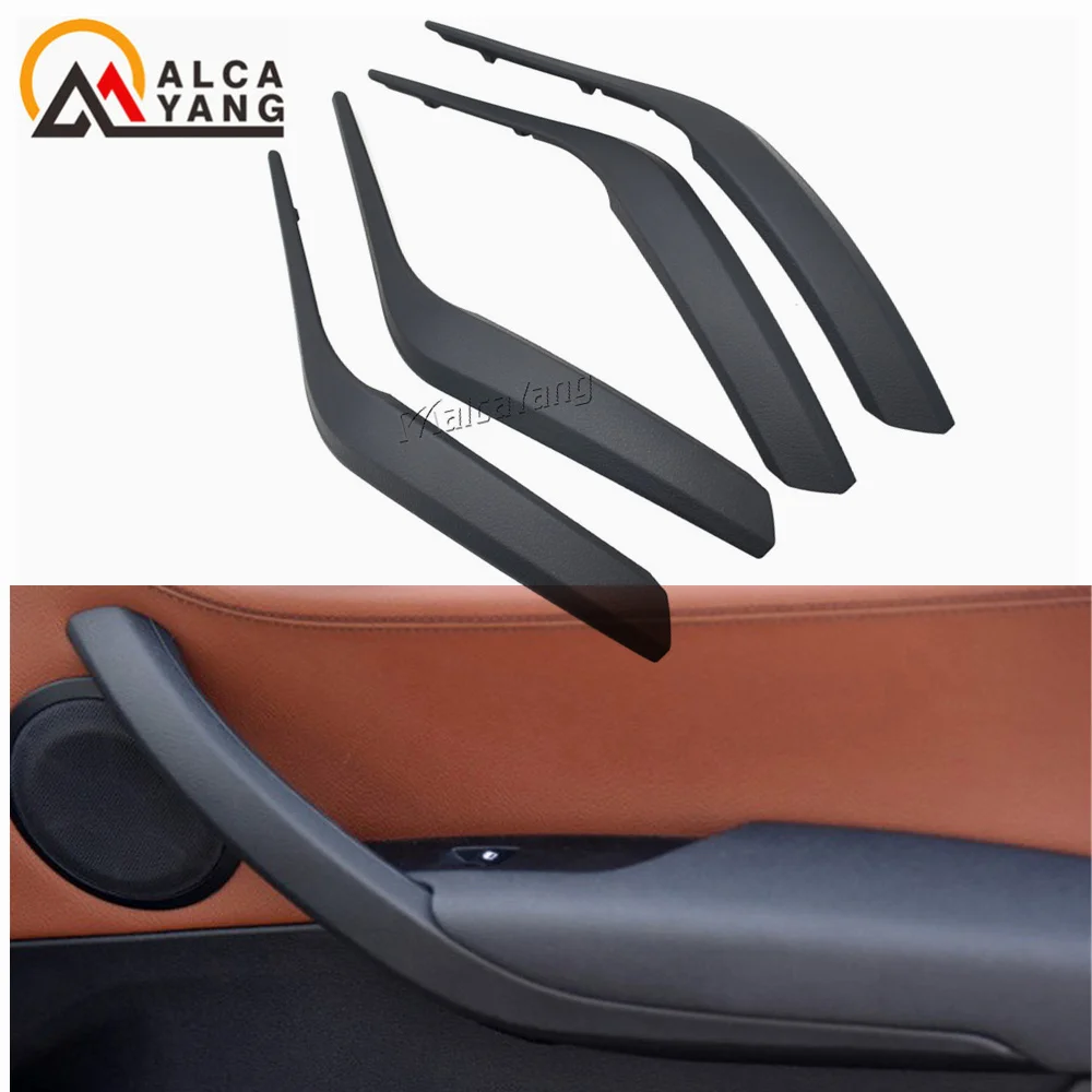 Maniglia Interna Porta Per BMW X1 E84 (2010-2016) - Copertura Nera Lato Destro In ABS - 2