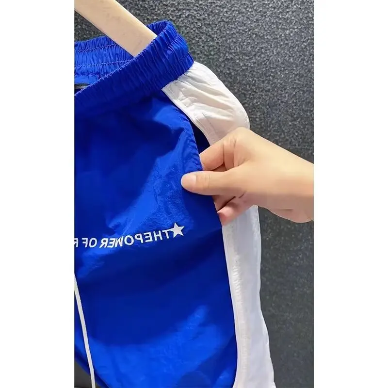 Summer Men's Quick Drying Shorts Basketball Shorts Beach Breathable Sports Short Pants Color Blocked Sweatpants Men Clothing New 9 S6c55970521b040529207a9be04c8ffeat