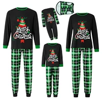 Combhasaki Family Matching Christmas Pajamas Loungewear Set Long Sleeve Tree Graphic Tops+Elastic Waist Pants Holiday Sleepwear 1
