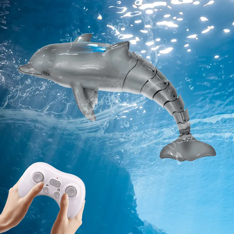 2.4G Remote Control Dolphin Manta Ray Electric Toy Simulation Fish Remote Control Animal Boat Outdoor Pool Water Toy Kid Gift 3