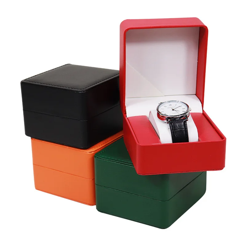 Watch Storage Box PU Single Watch Display Case Wristwatch Watch Holder Travel Jewelry Watch Organizer For Men Gift