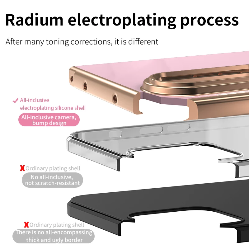 360°Ring Holder Kickstand Electroplating Shockproof Phone Case for Samsung Galaxy Z Fold 7 6 5 4 Fold7 Fold6 Fold5 Fold4 5G | Gaffar India