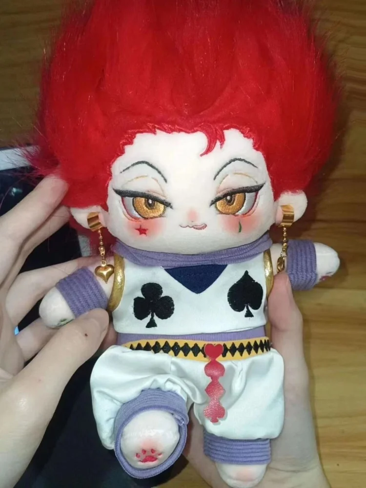 

Anime HUNTER×HUNTER Hisoka 20cm Plush Dolls Toy Nude Doll Plushie Cosplay 7029 Kids Gift