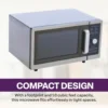 Microwave with Dial Control, 1 Cubic Feet Interior, Stainless Steel, 1000 Watts, UL and NSF Approved 2