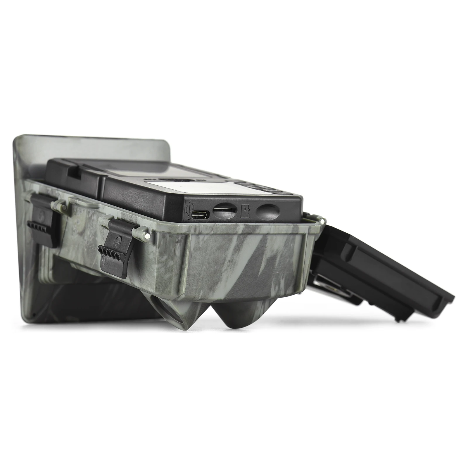 4K 50MP Solar Trail Camera 120&deg; Detection Angle Game Camera Night IP65 Waterproof Hunting for Wildlife Monitoring