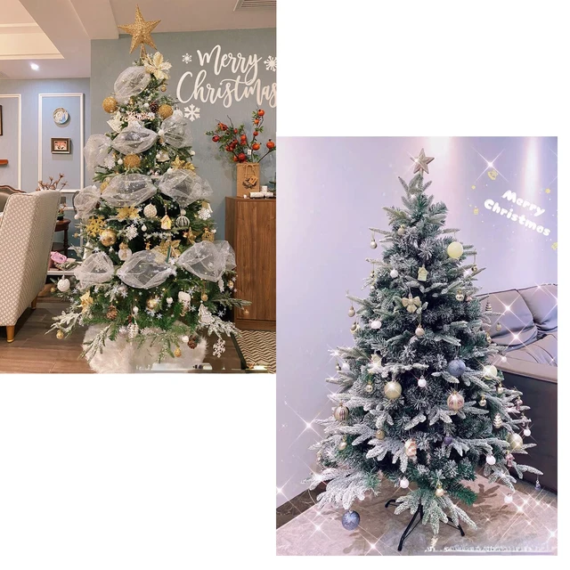 눈이 적고 순수한 녹색 크리스마스 트리를 접이식으로 빠르게 조립하여 안정적인 금속 스탠드와 함께 우리의 크리스마스 트리를 누려보세요.