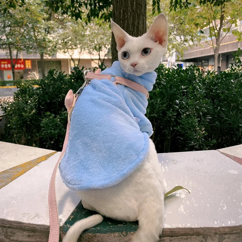 따뜻하고 두꺼운 스핑크스 고양이 옷 겨울용 펫 스웨터 페르시안 친칠라 후디 강아지 의류 고양이 옷