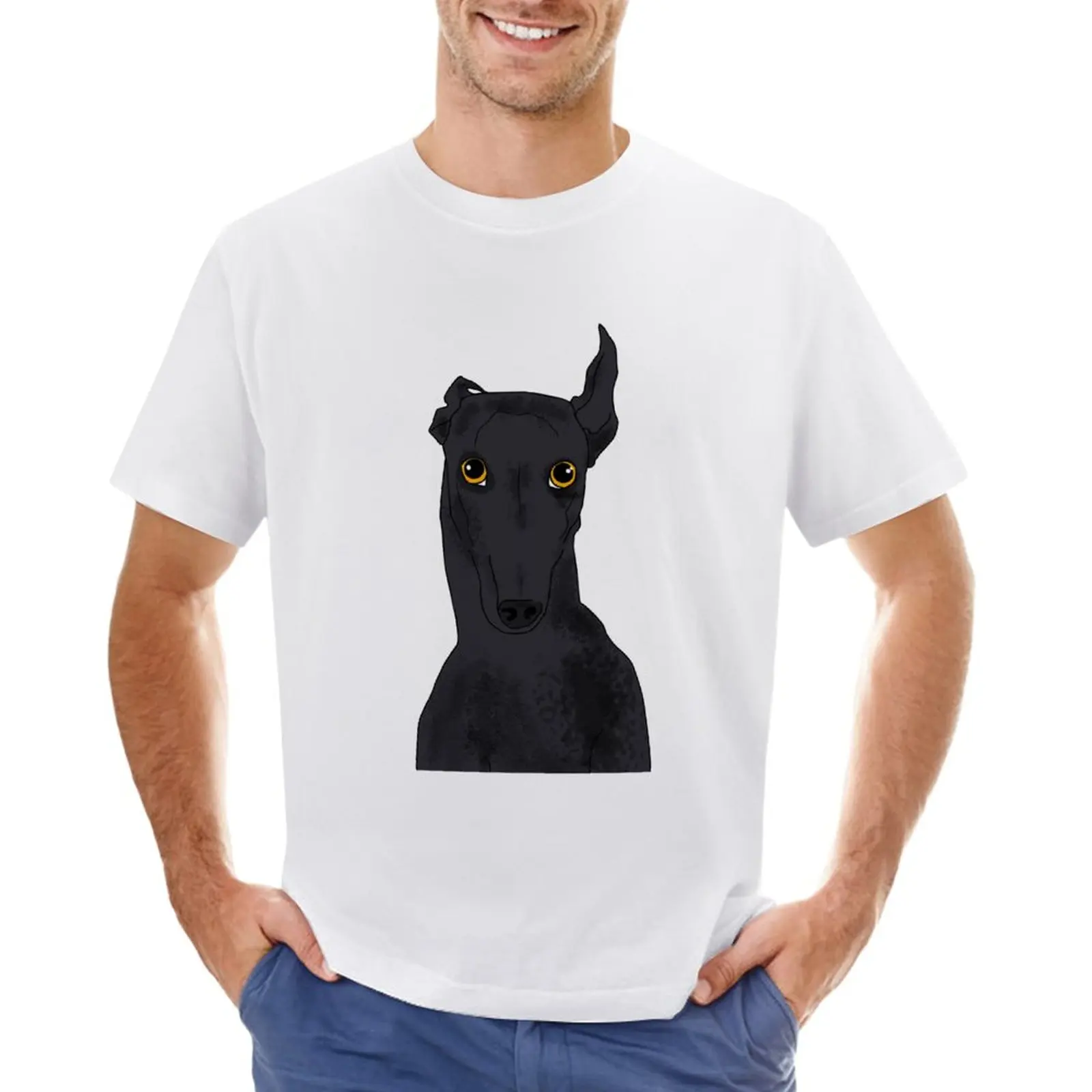 

The listening Greyhound T-Shirt sports fans cute tops mens graphic t-shirts pack