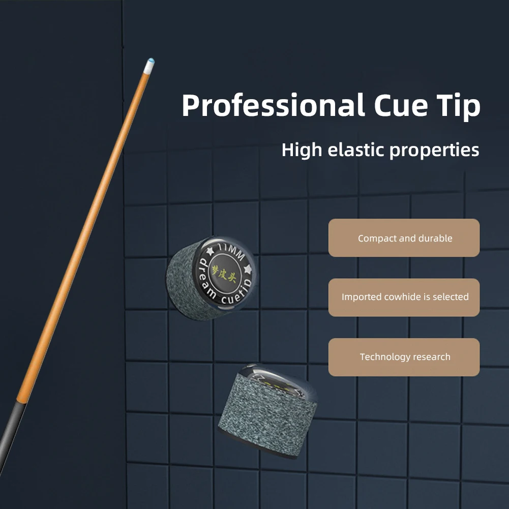 Original LP Billiards Pool Cue Tip 10.5/11mm M/H Technology Gasket Pool Cue Stick Tip Professional Durable Billiard Accessories