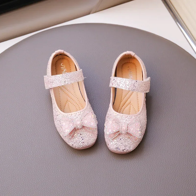 Kids Girls Flat Wedding Party Dance Shoes