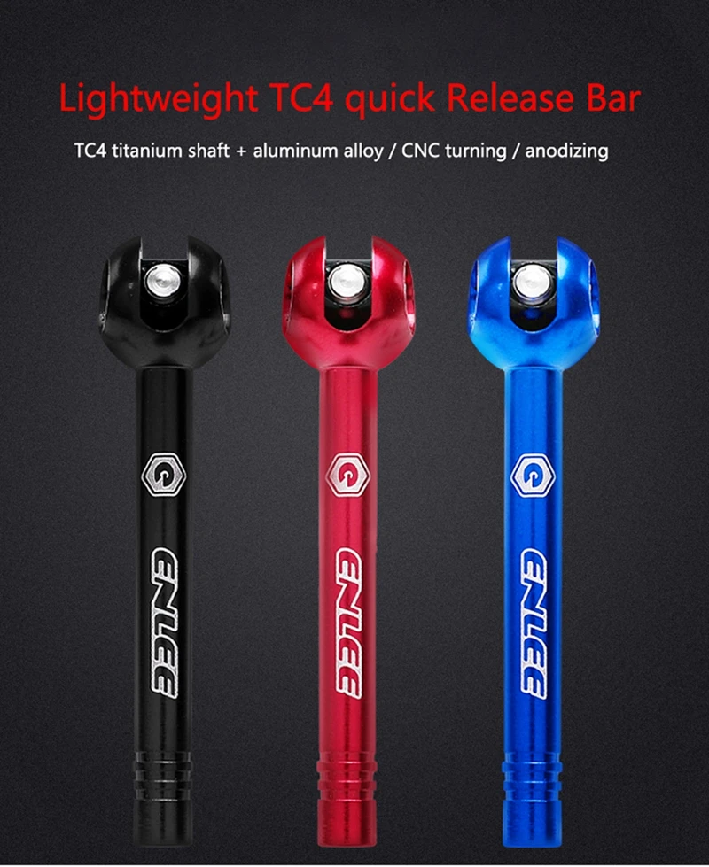 Description Picture 2 of itemENLEE Titanium Ti Skewer QR Bicycle Quick Release Skewer Lever MTB Bicycle Cycling Hub Road Bike Quick Release MTB Parts