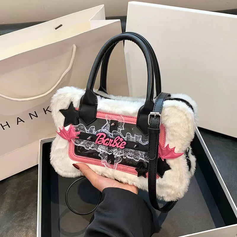 

Роскошная дизайнерская женская сумка из искусственной кожи и фланели в стиле пэчворк, повседневная сумка через плечо, маленькая Прямоугольная Сумка-тоут, тренд зима 2023