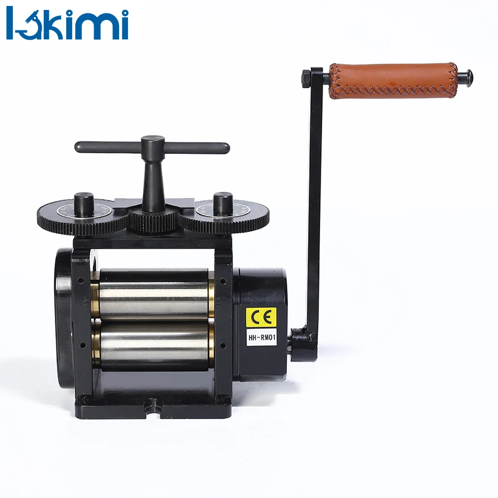 

Flat Jewelry Rolling Mill Machine 110MM Gear Ratio 4:1 Press Tabletting Tool for Goldsmith Making Designer Professional LK-RM01B