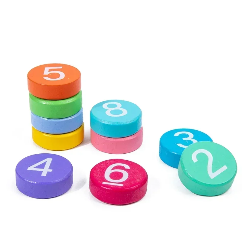 Kids Arithmetic Card Matching Game Puzzles Toy Montessori Math Toy Addition Subtraction Parish Early Educational Counting