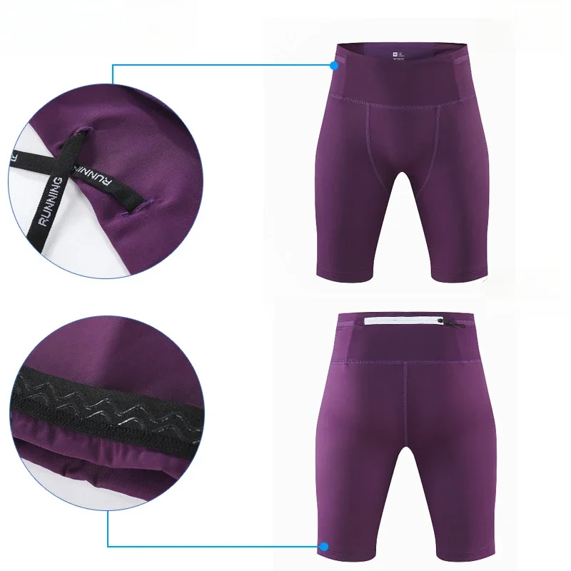 Men Tights Gym Leggings Compression Shorts Tights Sport Man Marathon Running Shorts Fitness Clothing Workout Sportswear