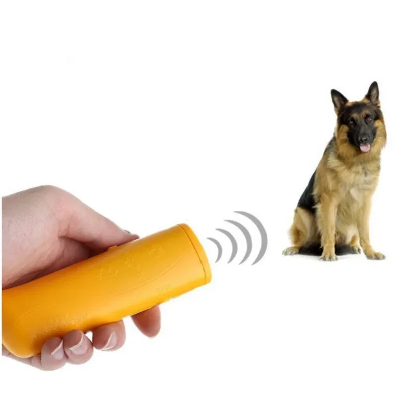Ultrasound Dog Training Repeller Control Trainer Device 3 in 1 Anti-barking Stop Bark Deterrents Dogs Pet Training Device Light
