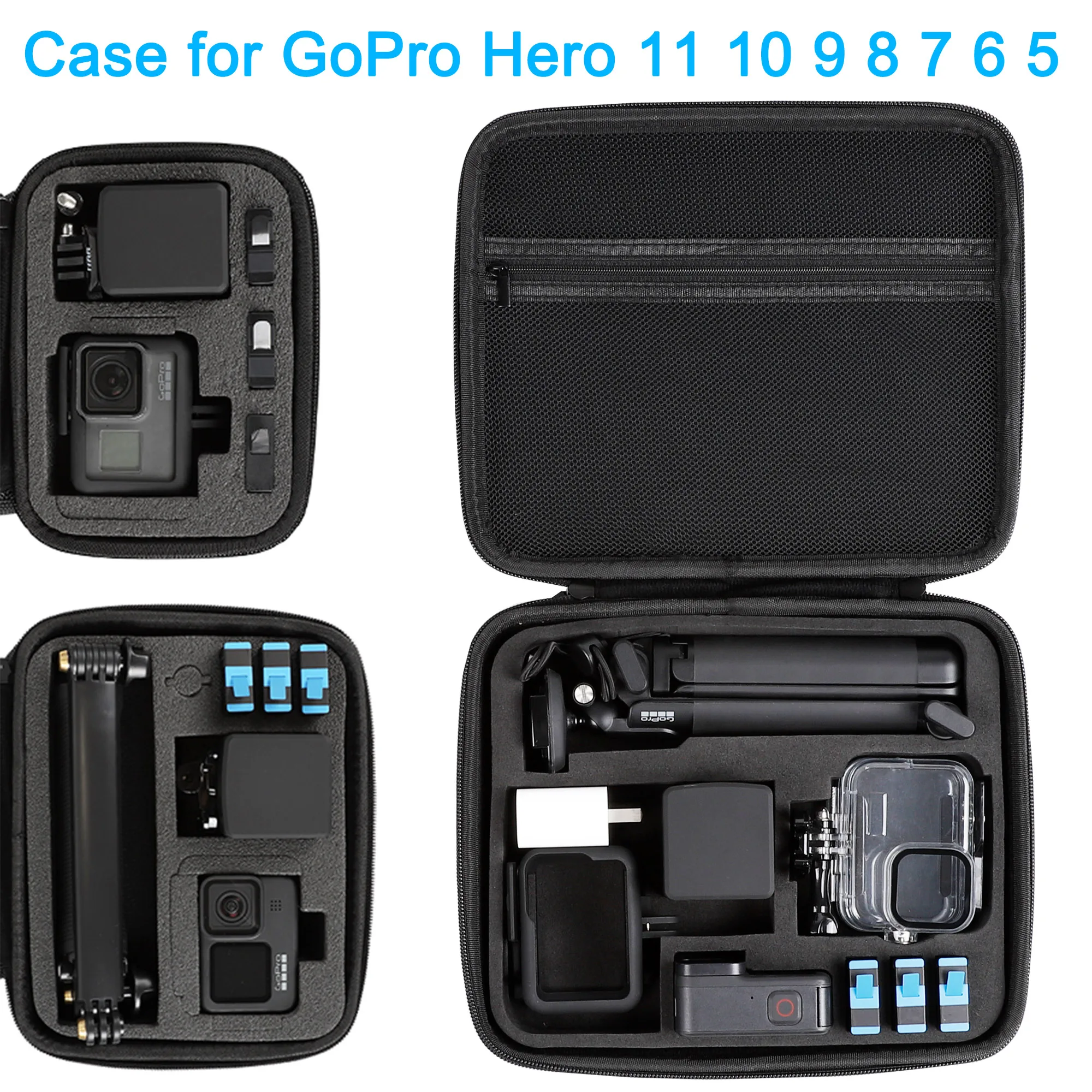 Estuche de transporte para cámara GoPro Hero 11, 10, 9, 8, 7, 5, 4