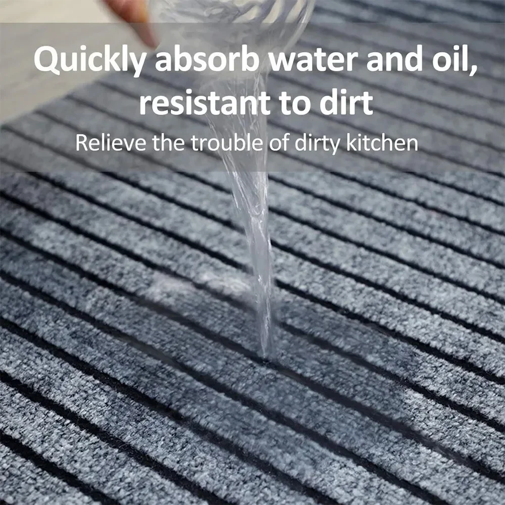 Absorb Oil Anti Slip Kitchen Mat Floor Carpet Hallway Kitchen Rug Doormat Runner Rug Bathroom Mat Easy To Clean